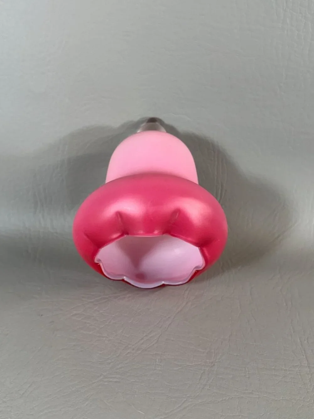 Rare Unpainted Fenton Burmese Glass Bell Satin Finish Pink Vintage Collectible